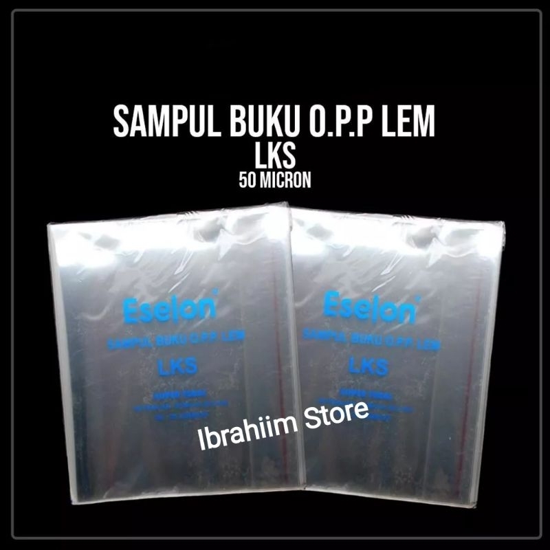 SAMPUL BUKU OPP LKS 50 MICRON / SAMPUL BUKU LKS TEBAL 1 PAK ISI 25