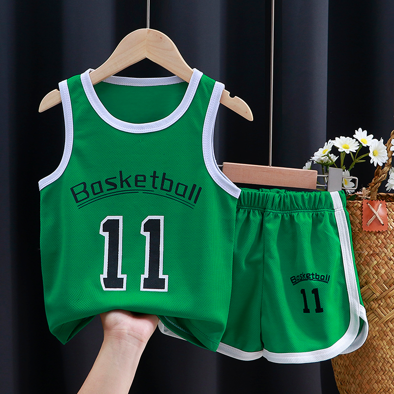 ByKiddos - Jersey Premiun Anak Tanpa lengan  / Baju Basket Anak / Baju Olahraga Anak / Setelan Olahraga Anak Part 2