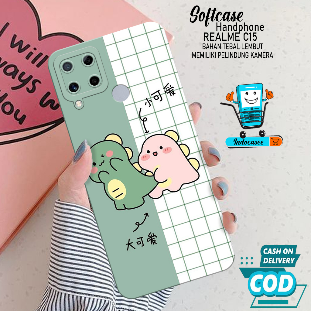 Case Hp Softcase Realme C15 Case Hp Realme C15 Silikon Hp Realme C15 Casing Realme C15 Motif Cartoon