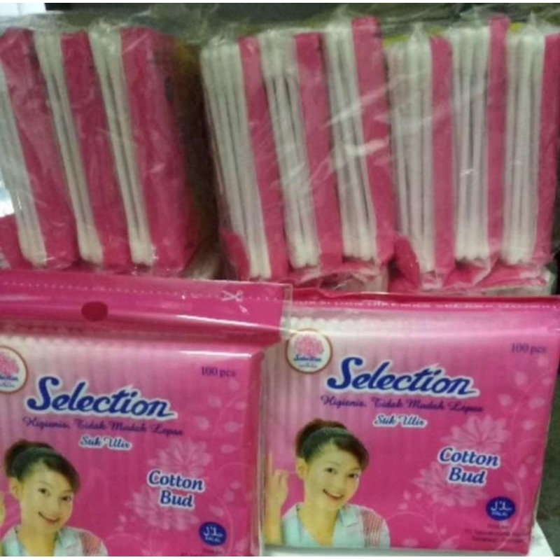 Cutton Bud Selection isi 100pcs pembersih telinga tidak mudah lepas