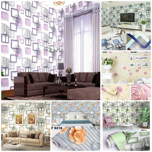 Wallpaper Motif 3D Ukuran 45cm X 10m