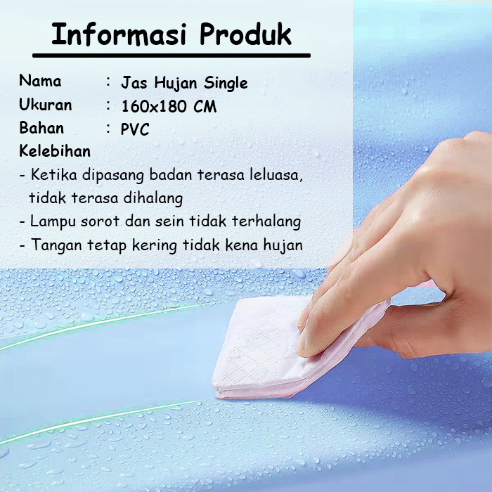 COD LuxuryParty Jas Hujan Terpopuler Jas Hujan Single Jas Hujan 1 Kepala Jas Hujan Transparant