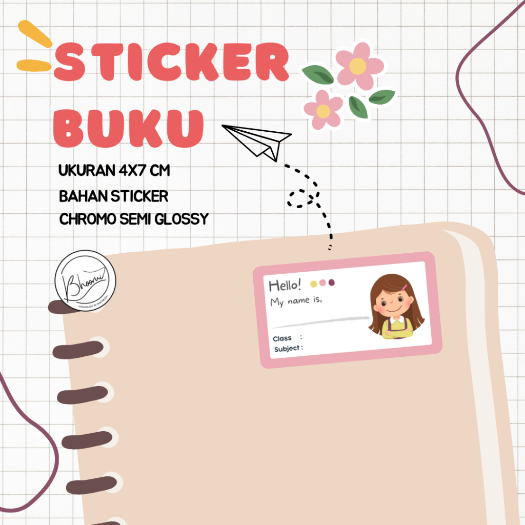 

STICKER BUKU SEKOLAH (ISI 12 PCS)