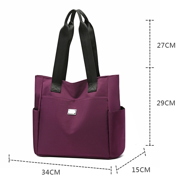 TAS TOTE BAG WANITA IMPORT NILON PREMIUM SHOULDER BAG RESLETING KULIAH KANTOR KERJA CANGKLONG UNGU DREAMARA TA846P5 BAHU JINJING MURAH CEWEK REMAJA SIMPLE KEKINIAN BRANDED BATAM