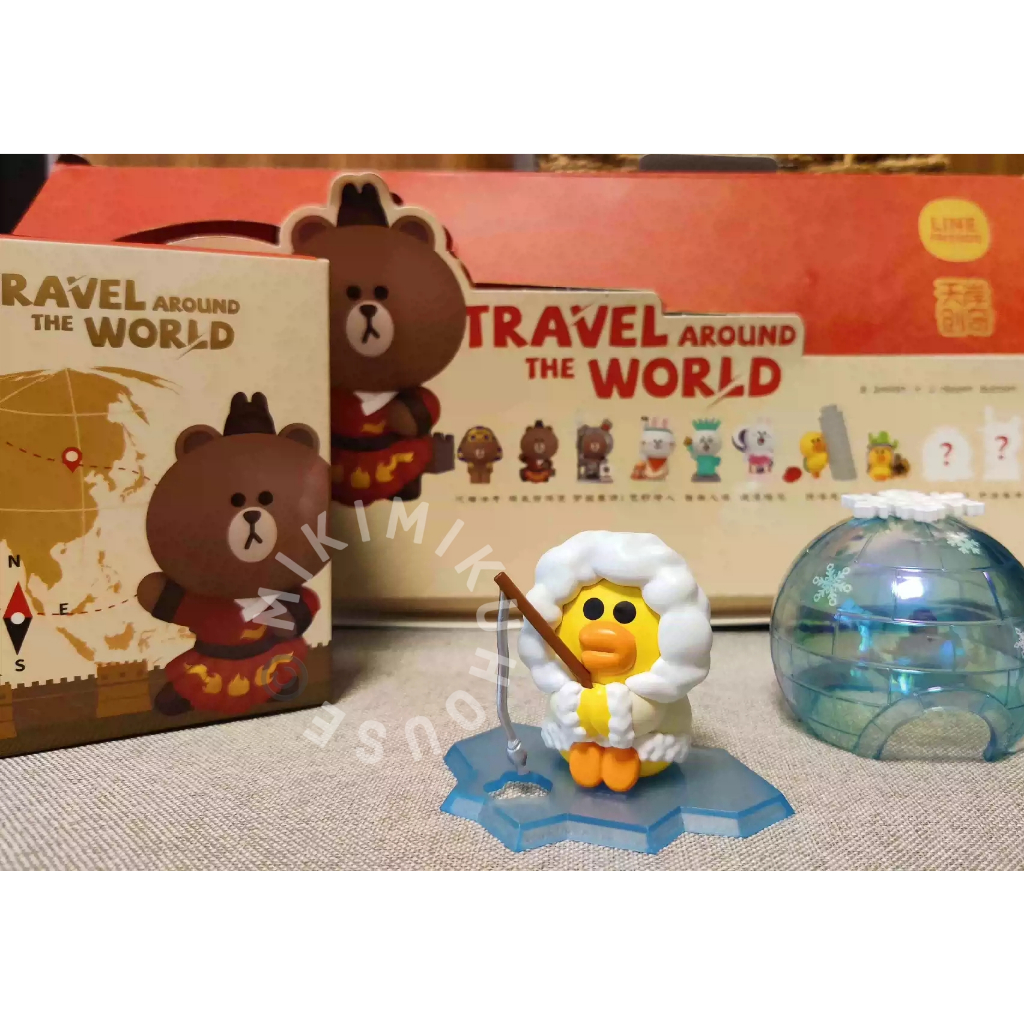 LIMITED LINE FRIENDS SALLY ALL AROUND THE WORLD FIGURE OFFICIAL STORE BONEKA BROWN CONY DOLL PLUSH T