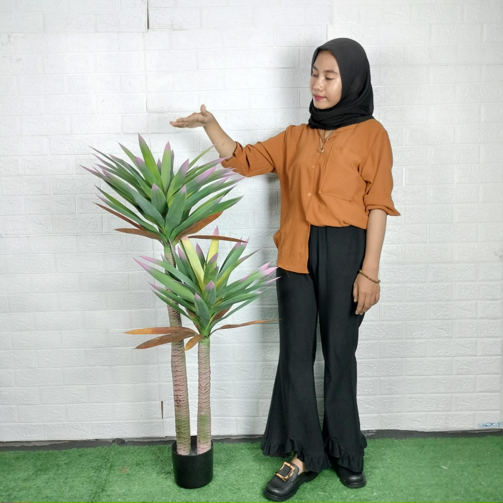 Azgalery / Pohon Hias Artifical Dracaena Artifical Plant Import Hiasan Ruangan Rumah Cafe Cantik Fresh PBP173