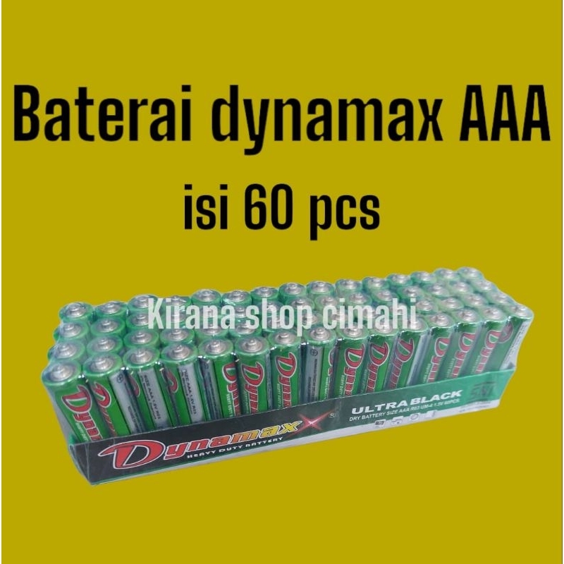 BATERAI AAA DYNAMAX HIJAU ISI 60 PCS