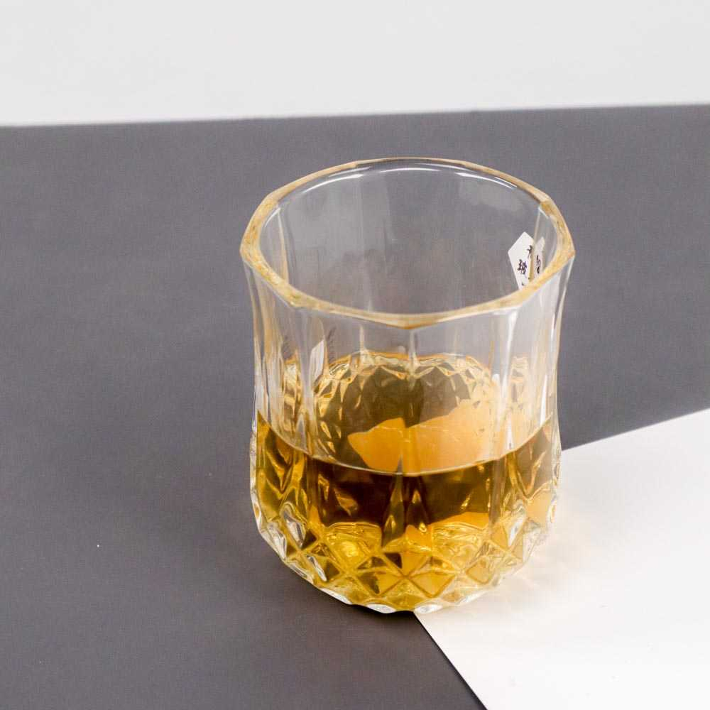 Gelas Cangkir Whiskey Wine Crystal Glass Cup Sloki 200ml Desain Elegan Minimalis Gelas Material Kaca Kristal