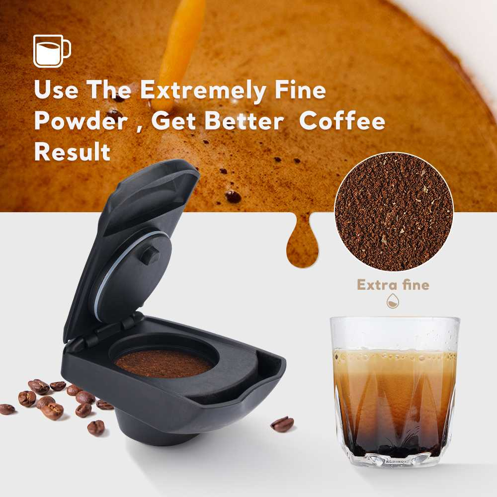 Adapter Kapsul Kopi Reusable untuk Mesin Dolce Gusto Lumio Pembuat Kopi Material Stainless Steel Berkualitas