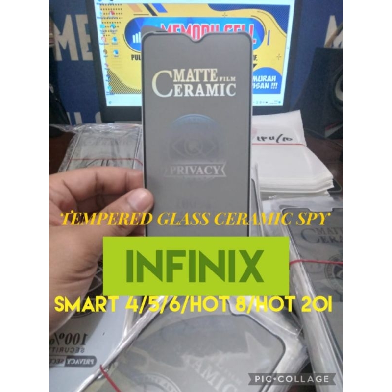 TEMPERED GLASS CERAMIC SPY INFINIX - ANTI GORES LAYAR HP INFINIX