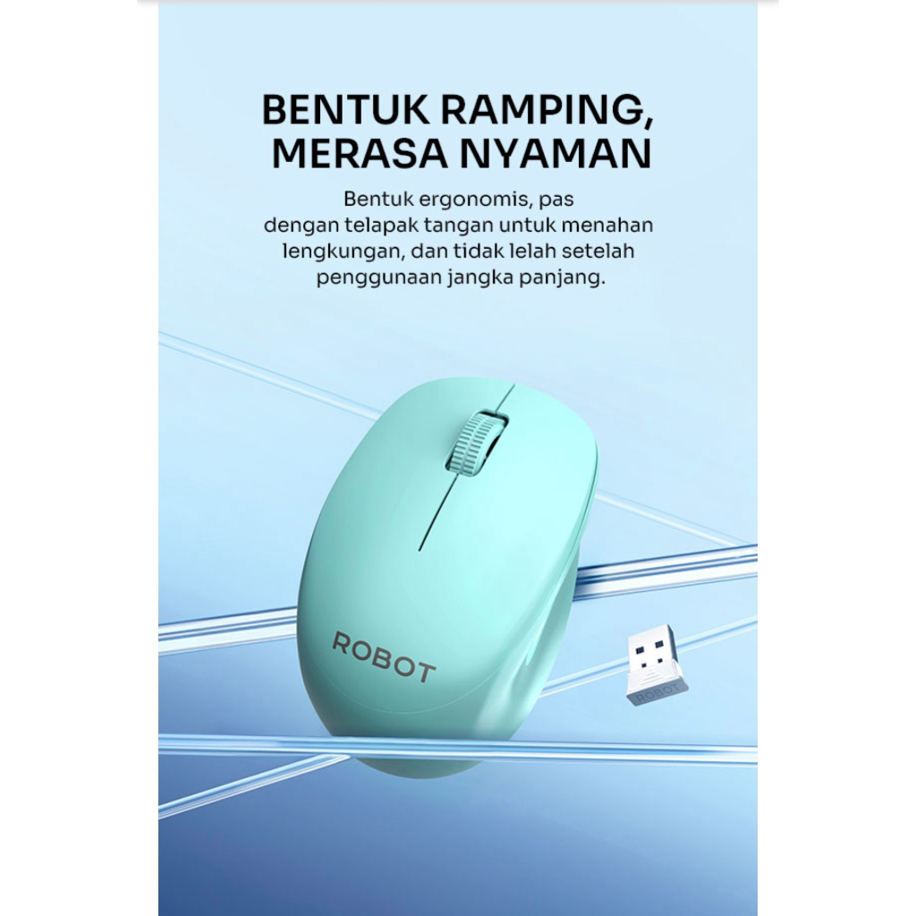 MOUSE WIRELESS ROBOT M210s ORIGINAL GARANSI 1TAHUN