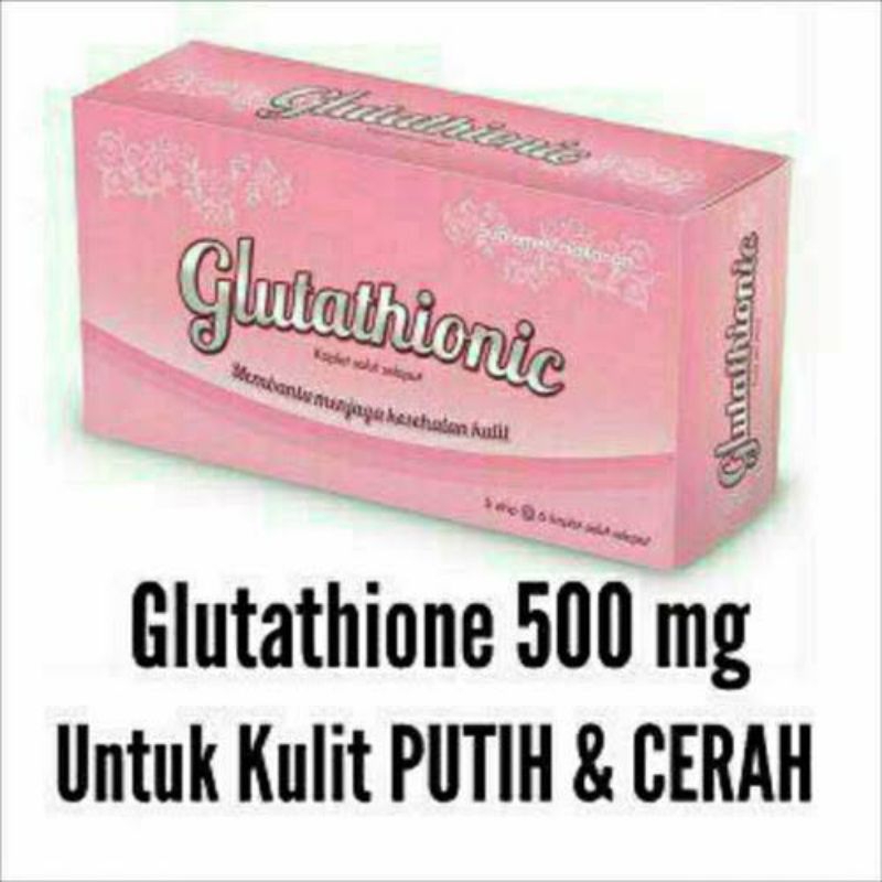 GLUTATHIONIC 1 BOX SUPLEMEN KECANTIKAN KULIT / SUPLEMEN KESEHATAN KULIT PER BOX