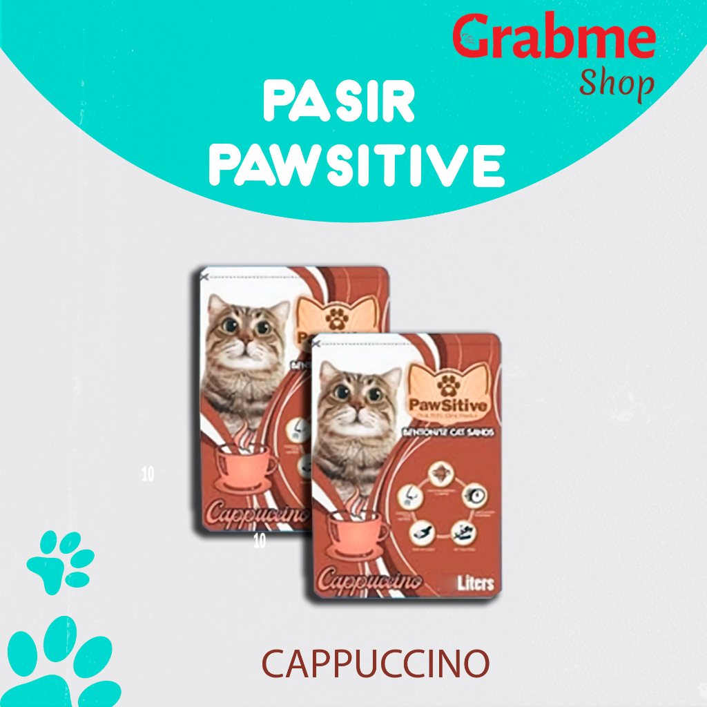 PAWSITIVE 10L Pasir kucing gumpal wangi  ( GRAB GOSEND )