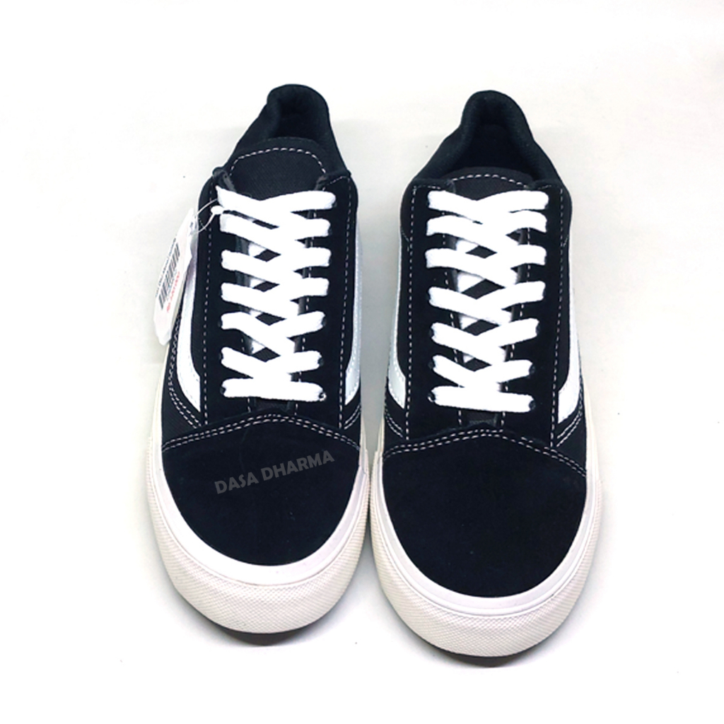 Sepatu Vens Pria Old Skool Hitam Krem Sneakers Canvas Sekolah Size 36 - 43