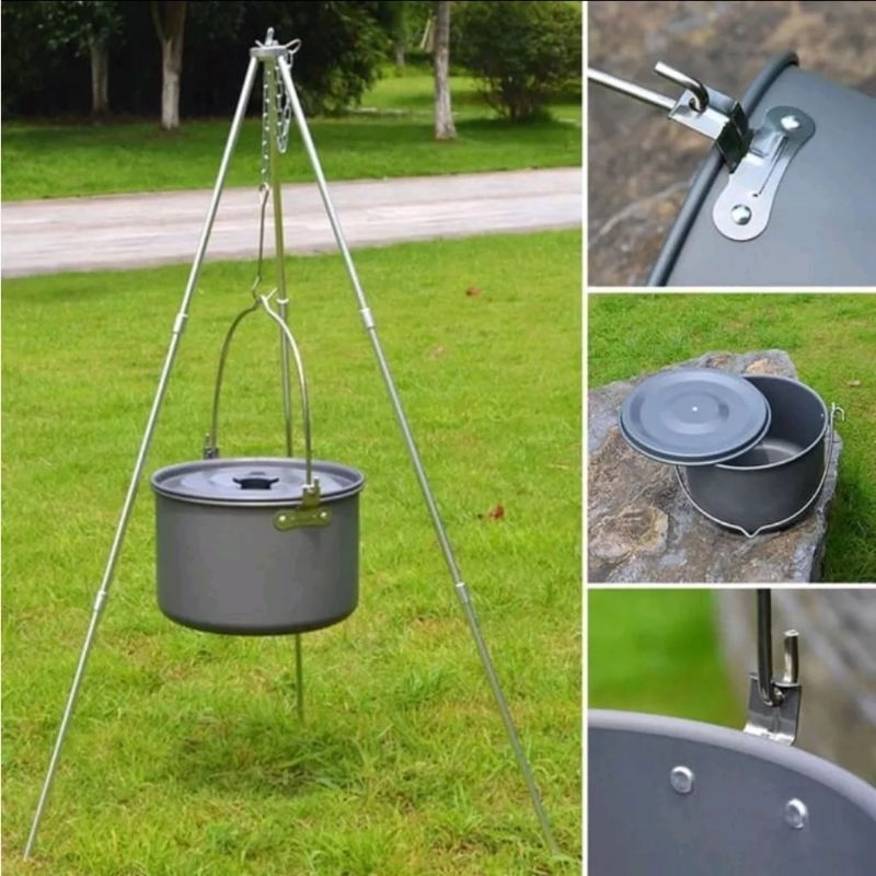 Peralatan Masak Camping DS 700 Cooking Set Nesting DS 700 Perlengkapan Masak Lengkap Serba Guna DS