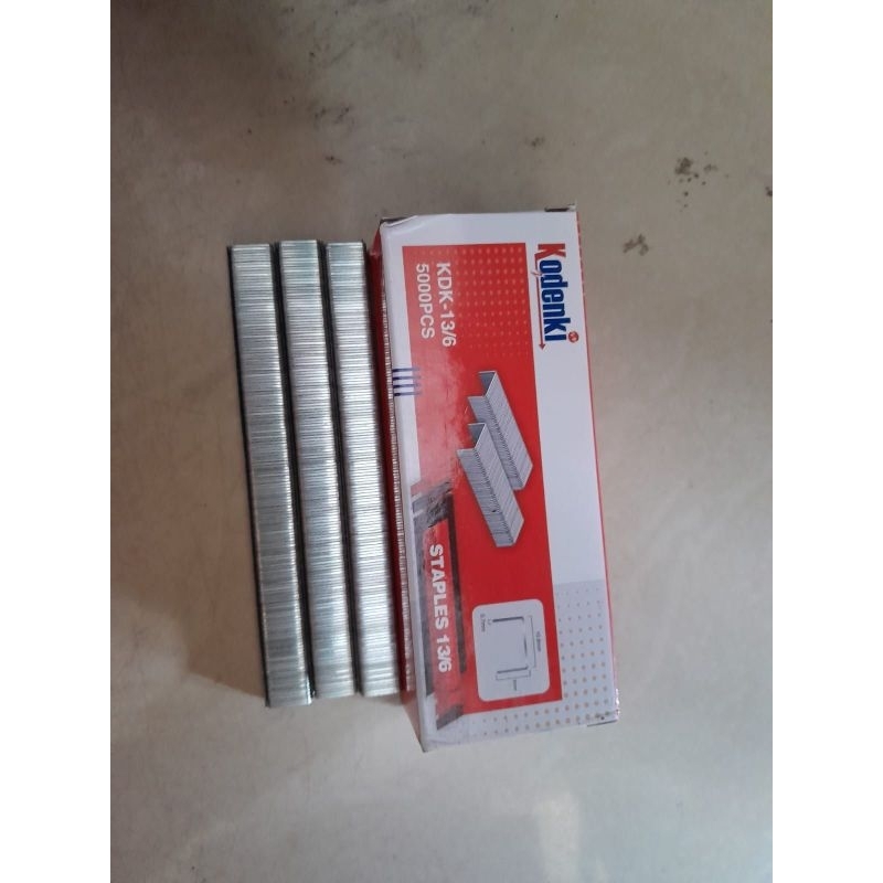 

Kodenki Isi staples 13/6 6mm Isi Steples tembak