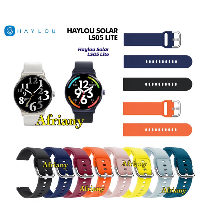 Strap Smartwatch Haylou Solar LS05 Lite Tali Jam Rubber Colorful Buckle Model Active