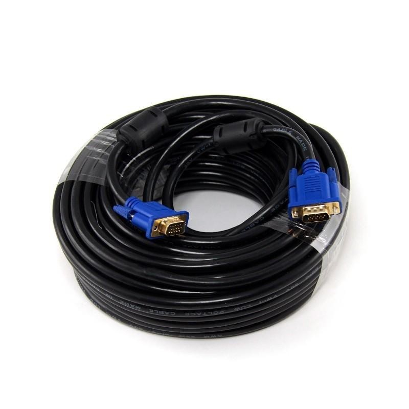 Kabel Vga 25 METER KABEL CONECTOR Black