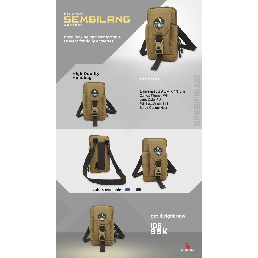 ELEVEN HANDBAGTAS HANDPHONE SEMBILANG
