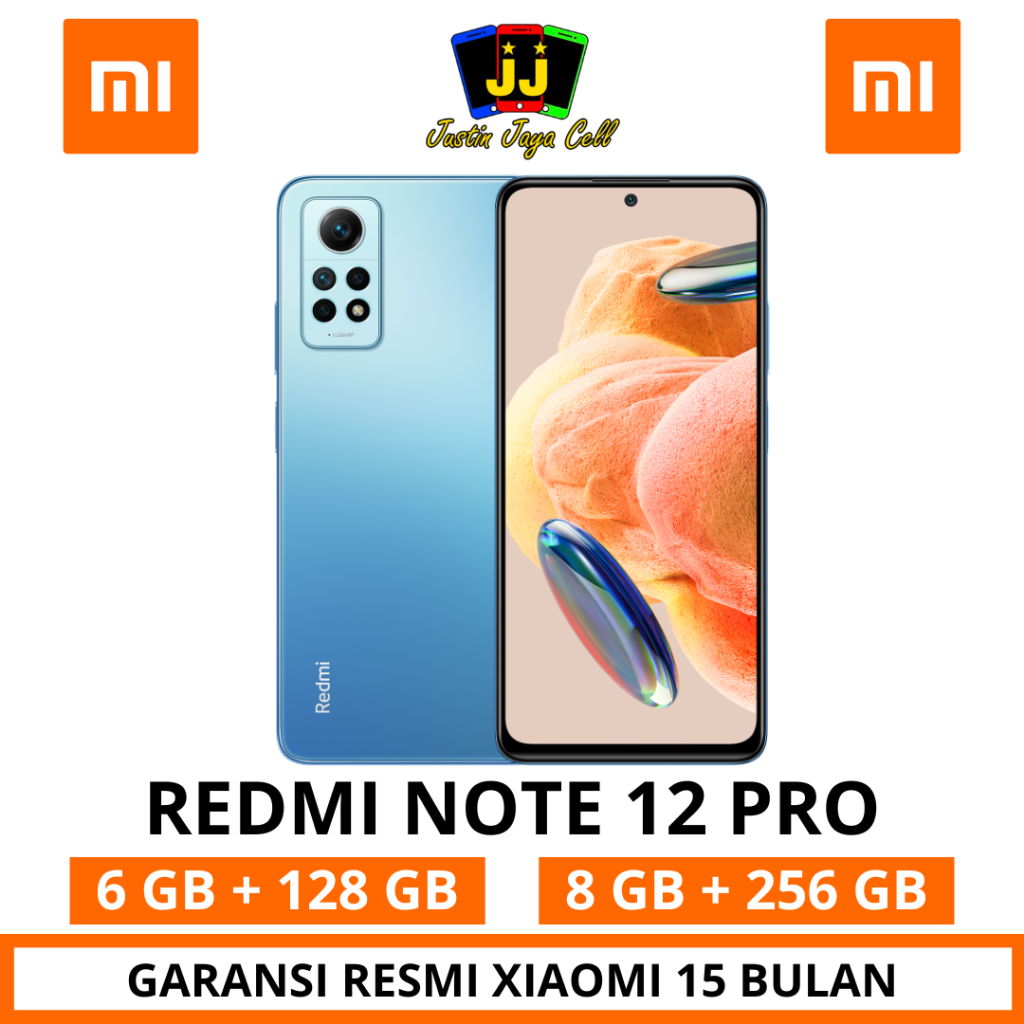 XIAOMI REDMI NOTE 12 PRO 8/256 &amp; NOTE 12 PRO 6/128 GARANSI RESMI XIAOMI 15 BULAN