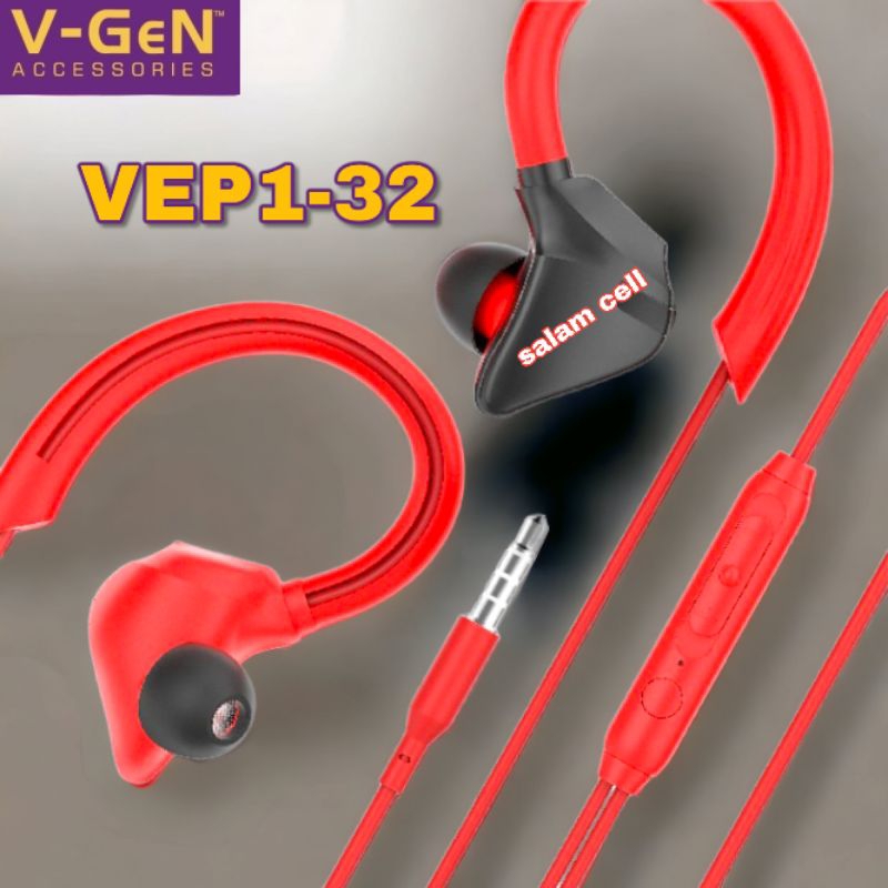 Headset V-Gen VEP1-32 Stereo Hd Sound Original Vgen Vep1 32 Garansi Resmi