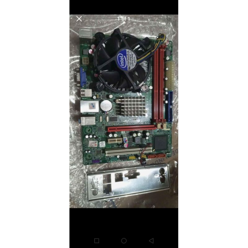 Paket motherboard g41 lga 775 core 2 quad q8400