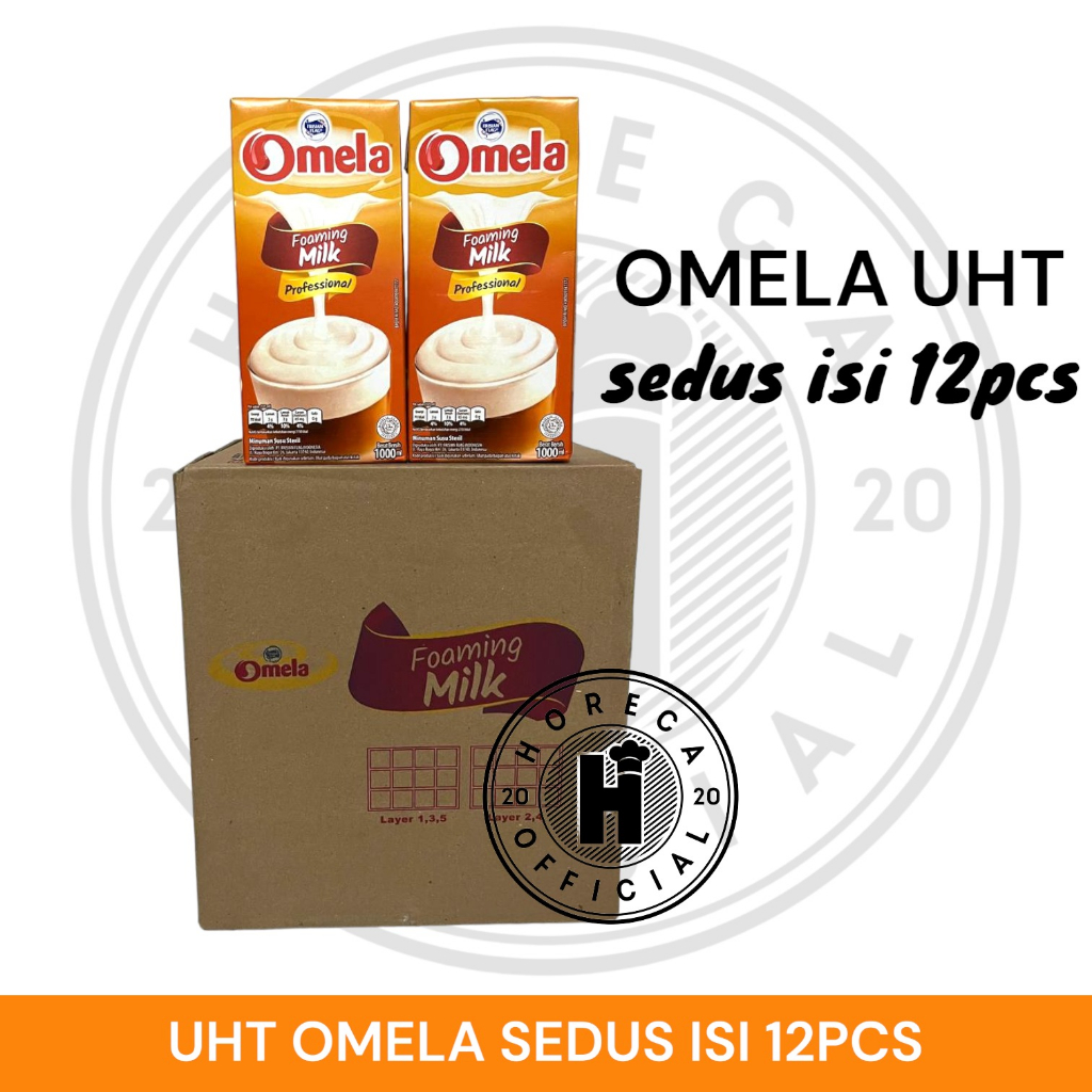 

SUSU UHT OMELA FULL CREAM PLAIN 1 KARTON | OMELA UHT MILK 1 DUS