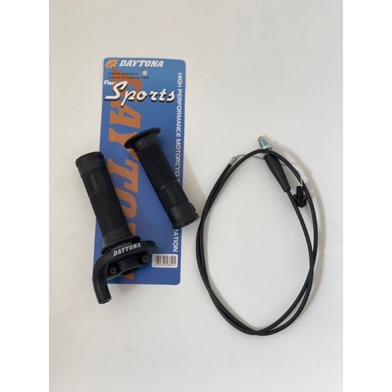 GAS SPONTAN GAS KONTAN DAYTONA POLOS HITAM UNIVERSAL ALL MOTOR