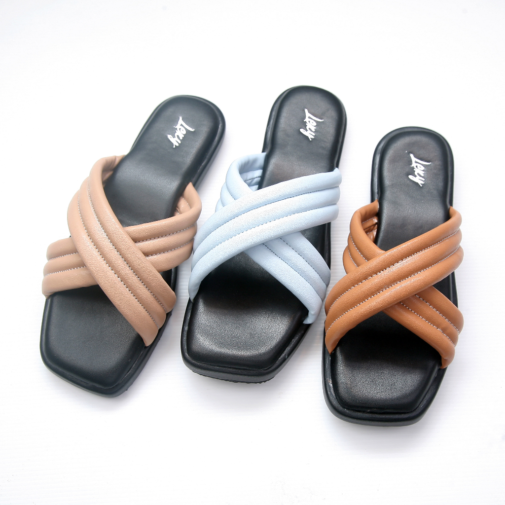 Lexy - Kaysa Sandal Wanita Platform Busa Empuk