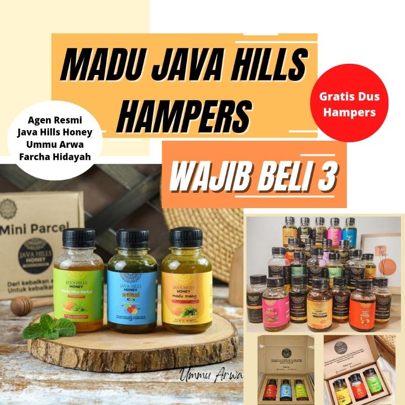 

Madu Java Hills Honey 160gr MADU MINI JAVAHILLS Mini Hampers JAVA HILLS HONEY hampers madu ide kado hadiah