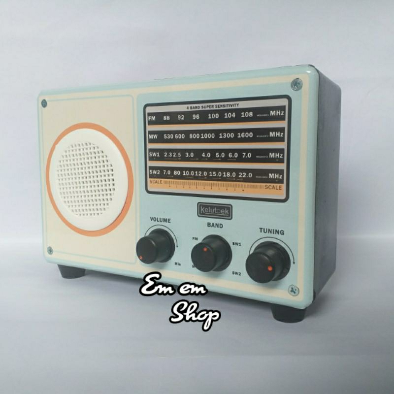 celengan model radio jadul vintage retro
