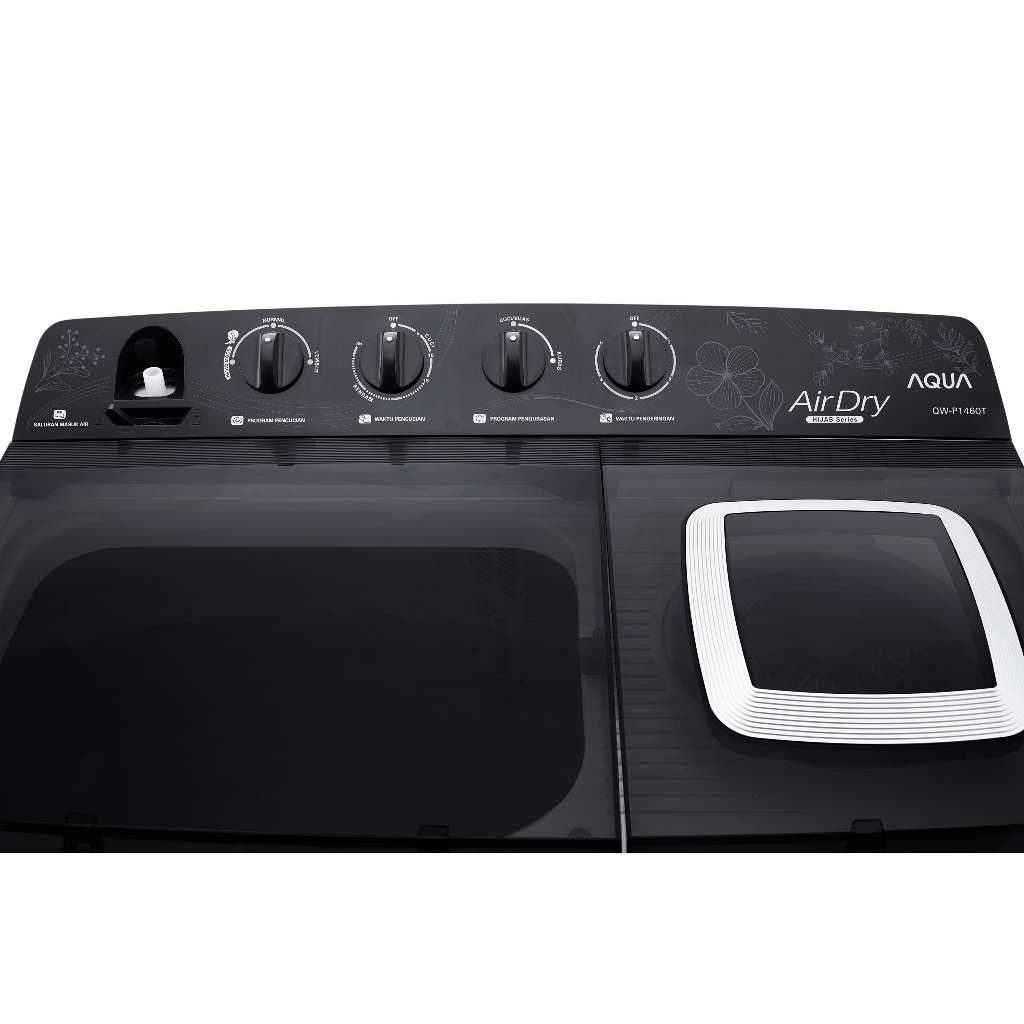 AQUA QW-P1460T / QWP1460T Mesin Cuci 2 Tabung 14kg Garansi Resmi