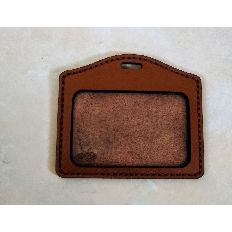 

nametag ID CARD 2 lapis kulit asli