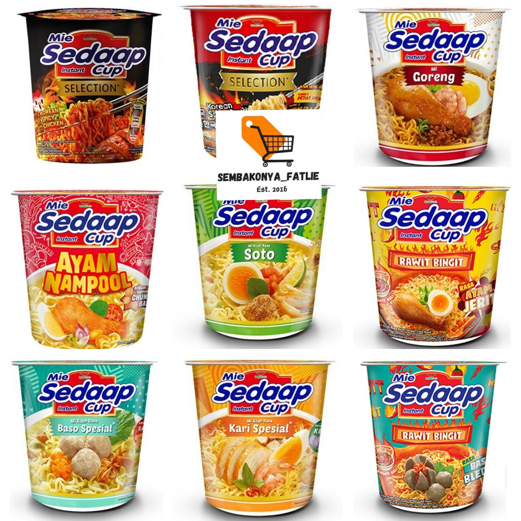 MIE SEDAAP CUP ALL VARIANT