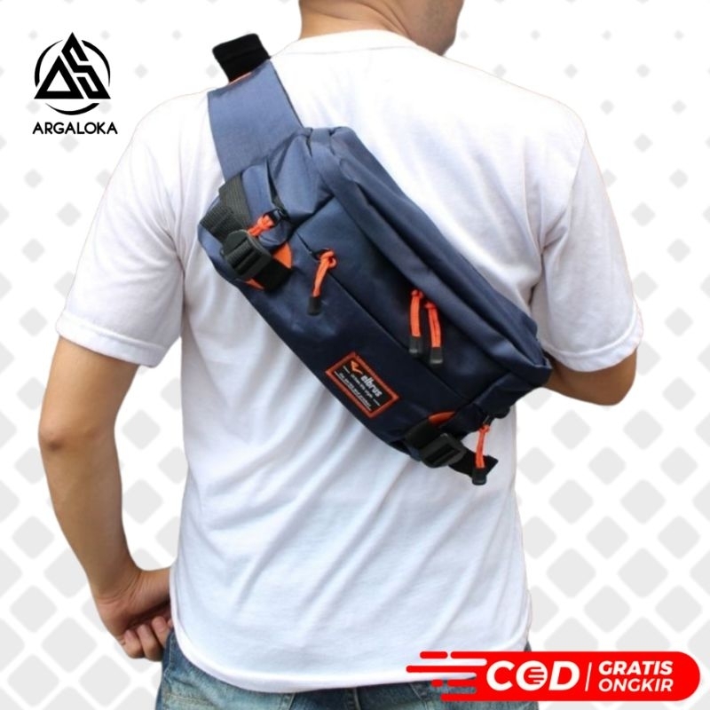 ARGL Tas Selempang Waist Bag Weistbag Wesbag westbag Wisbag wistbag wasbag pria/Cowok Distro Tas Waistbag Pria Selempang Kerja Distro Tas Slempang Tas Pinggang Pria Murah Original