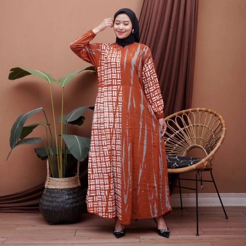 TERBARU GAMIS TWIL RAYON PREMIUM MOTIF CAP MALAM