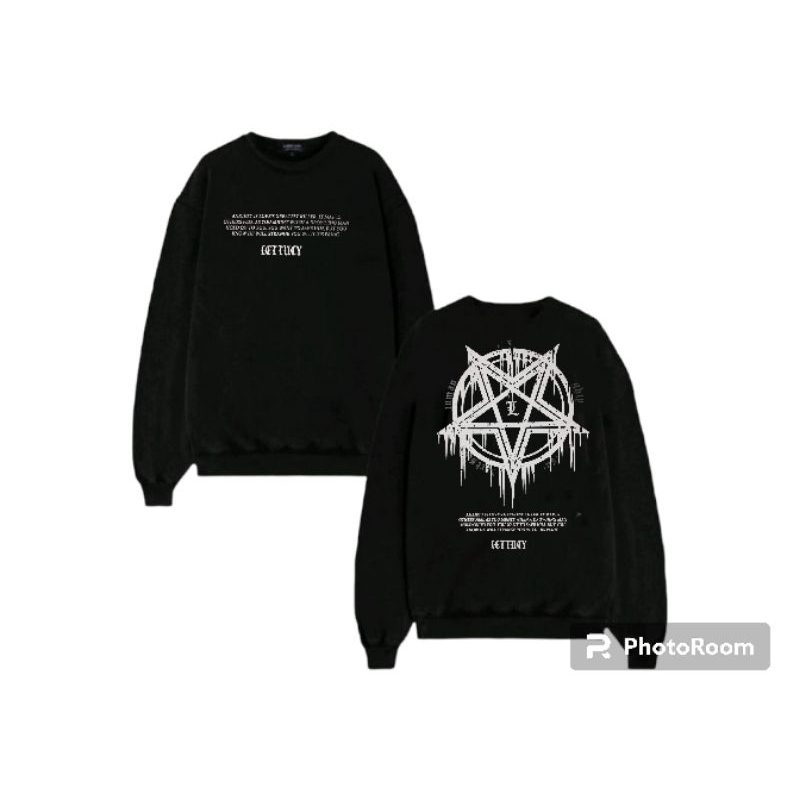 sweater crewneck terbaru three-n/Hoodie crawncak/dewasa pria wanita/motif metal keren/sweater crawncak premium