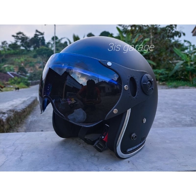 HELM BOGO PILOT ITALY LIST CHROME WANITA DEWASA SNI