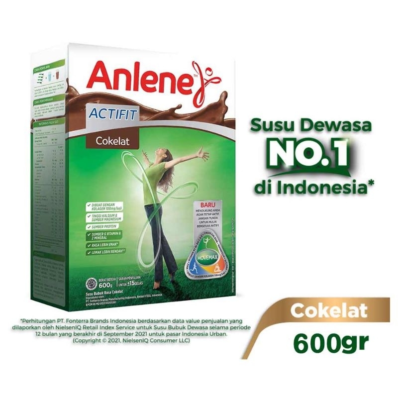 

Anlene Actifit 3X Hi-Calcium Coklat 590G