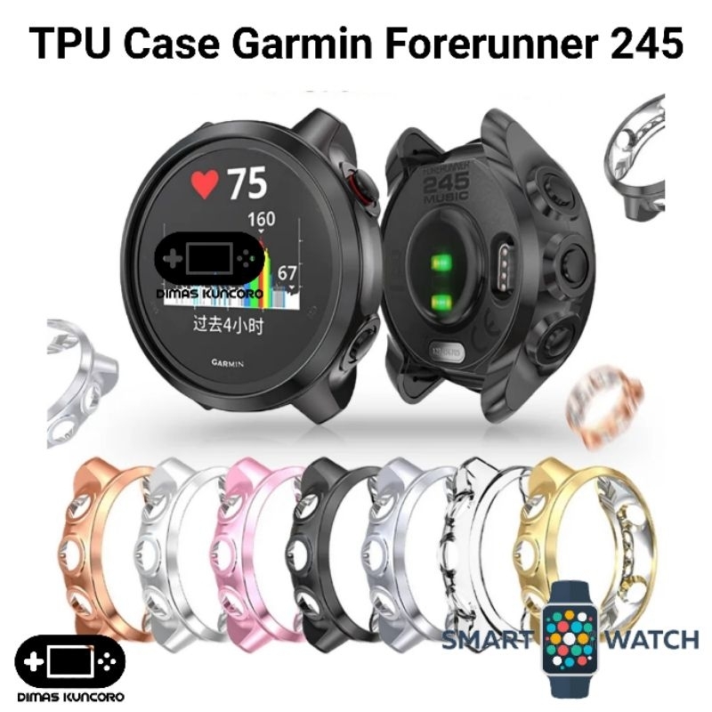 TPU Case Garmin Forerunner 245 silicone silikon bumper cover fr fr245 music
