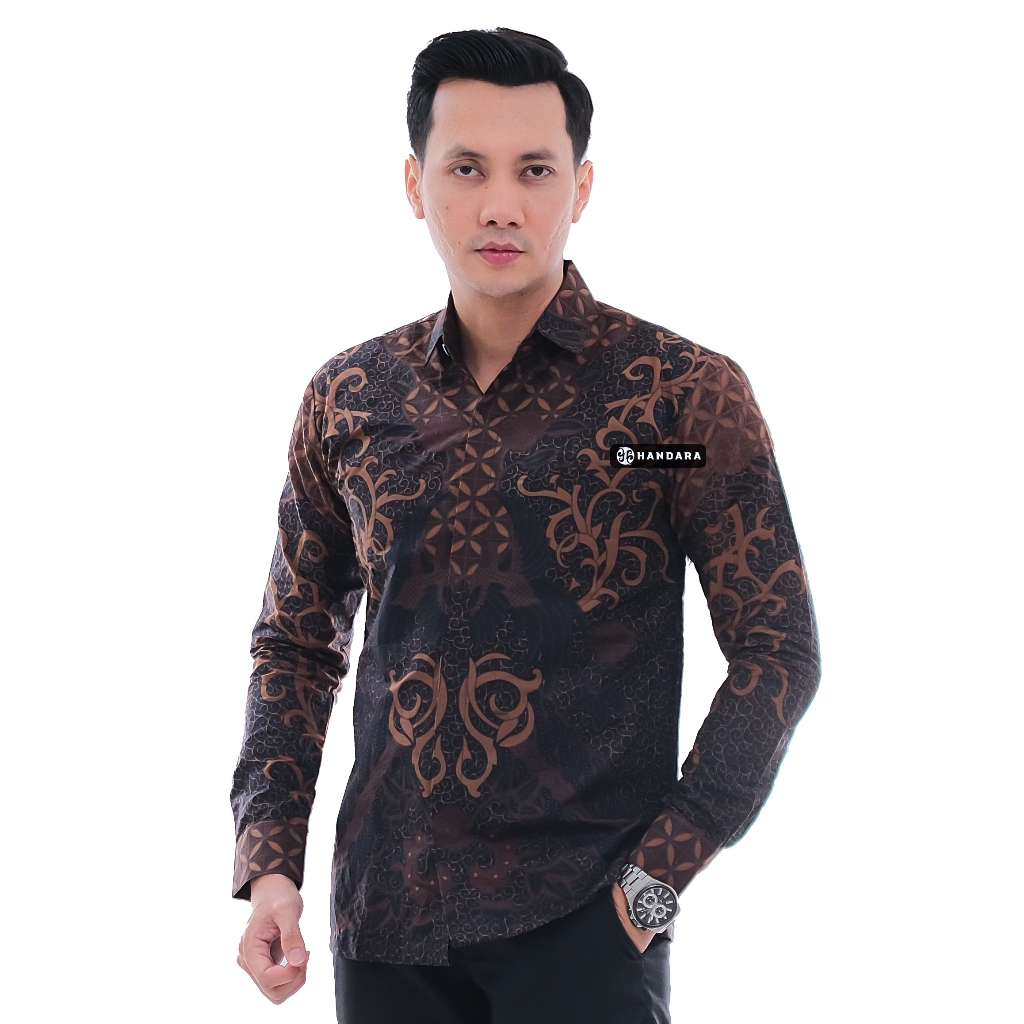 Handara Batik Pria Sidharta Hitam HB-396