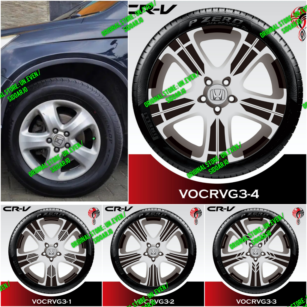 STICKER VELG HONDA CRV GEN 3