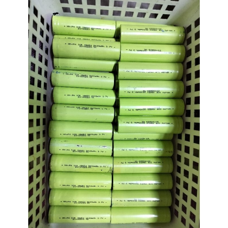 Baterai 18650 original 2000/ 2600mah Bekas Laptop Batere Li Ion berkualitas murni