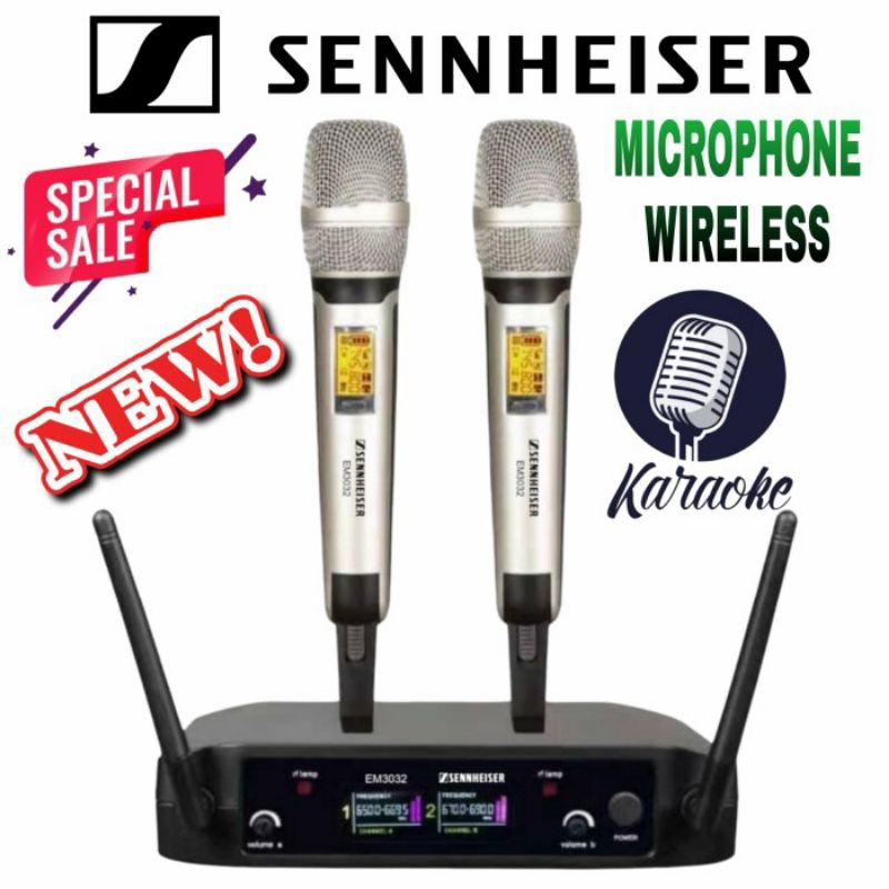 Mic wireless senniheser EM-3032 microphone wireless senniheser vocal