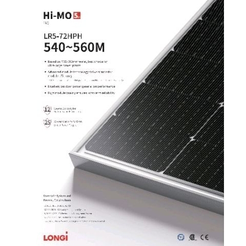 Longi Solar Panel 550 Wp SNI