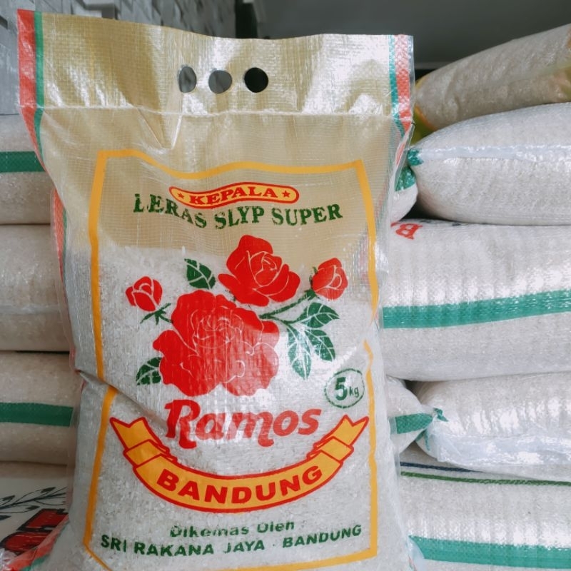 

Beras ramos bandung kemasan 5kg/ Beras ramos bandung murah