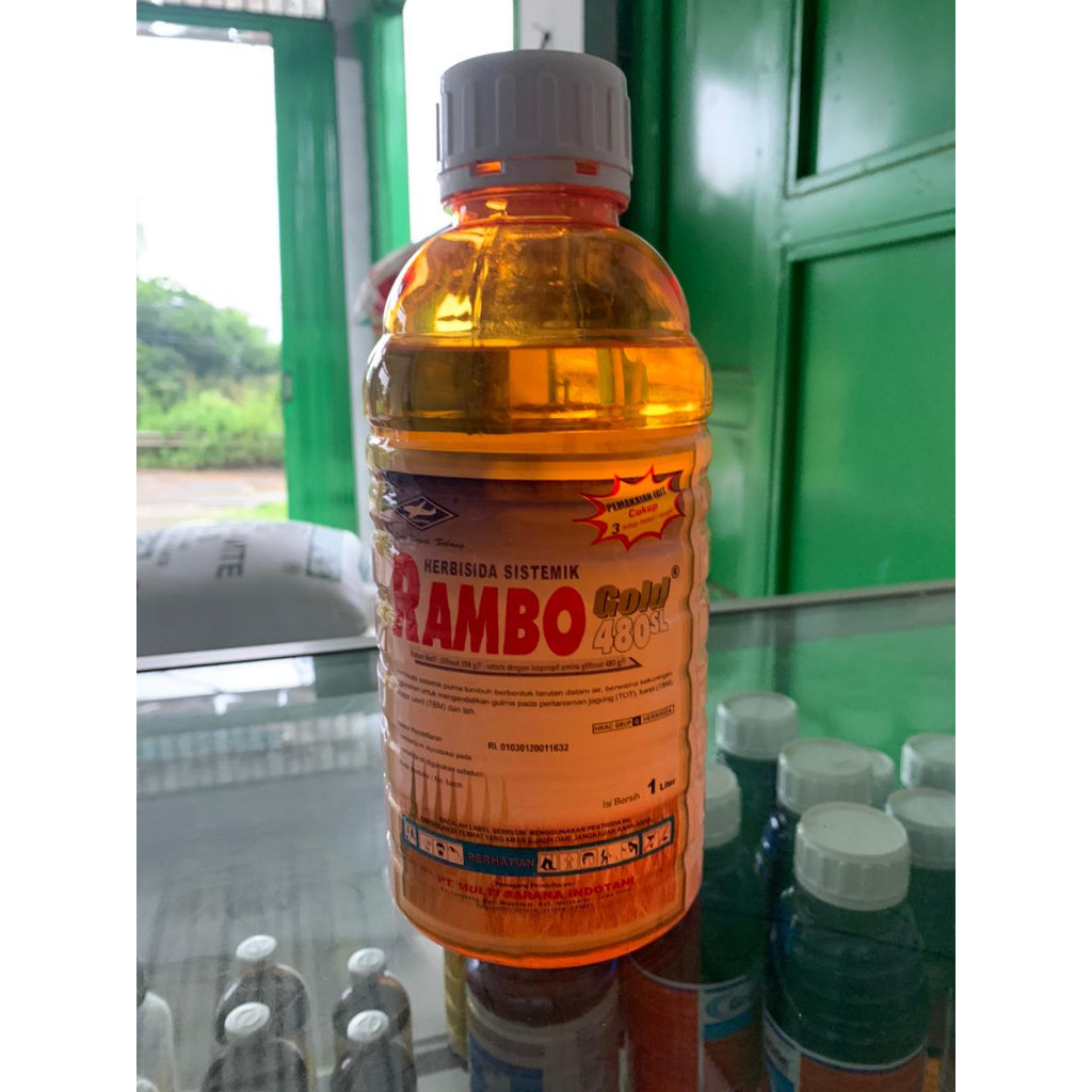 Herbisida Rambo Gold 480 SL 1 Liter Obat Pembasmi Racun Rumput 480SL