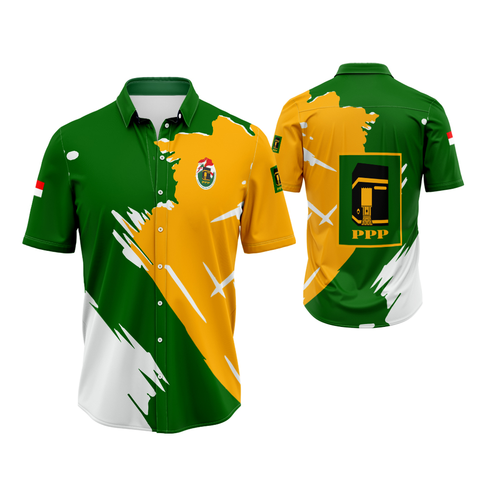 Jual Baju Kaos Polo Kemeja Partai PPP Pemilu 2024 Pakaian Printing