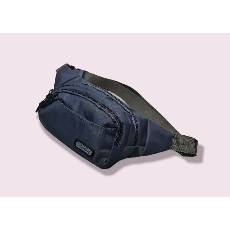 [COD] Tas Selempang Pria Import  Waistbag Pinggang Punggung Premium Anti Air (Waterproof)