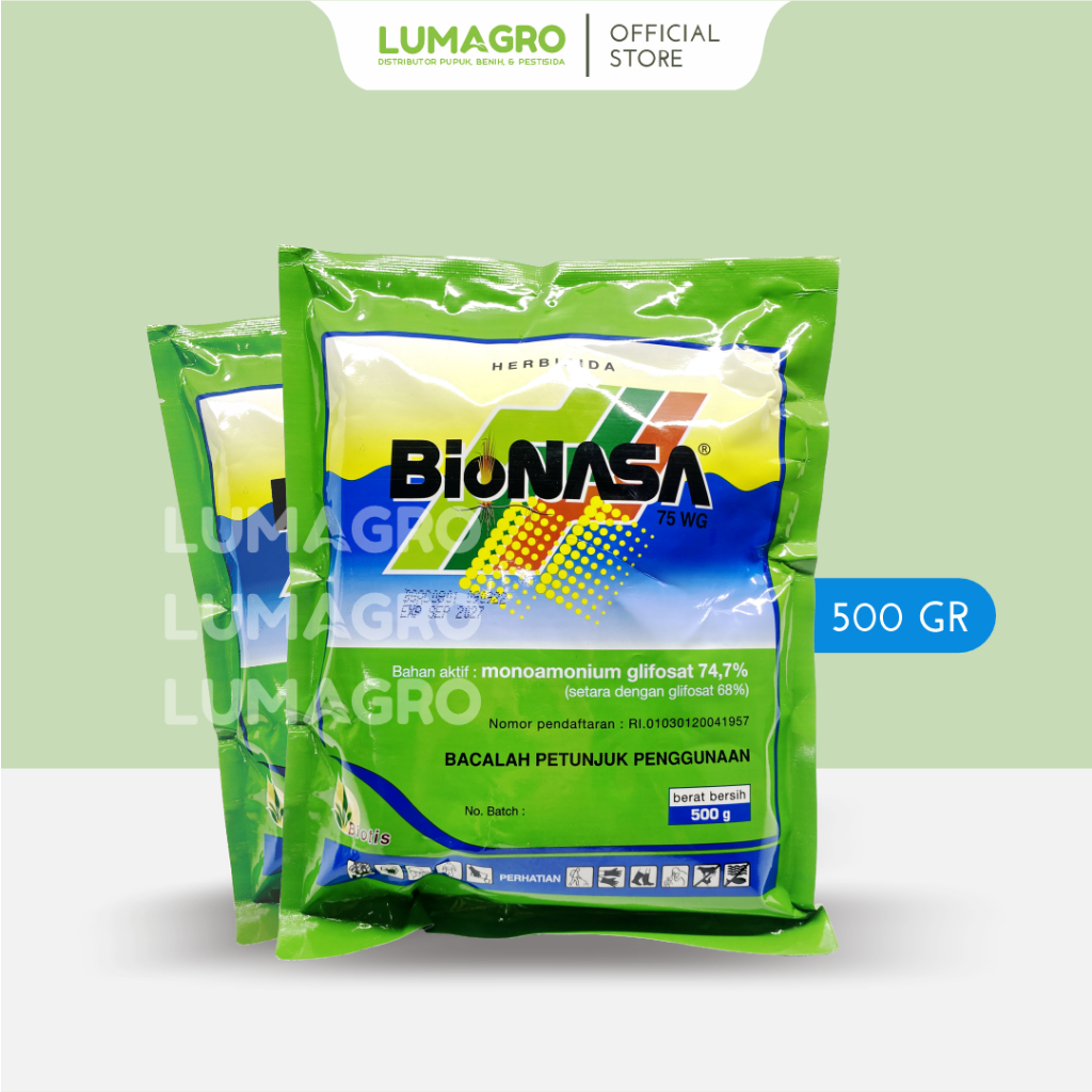 Herbisida Bionasa 75WG 500gr Monoamonium Glifosat Pembasmi Rumput Liar Sampai Akar 500 Gram